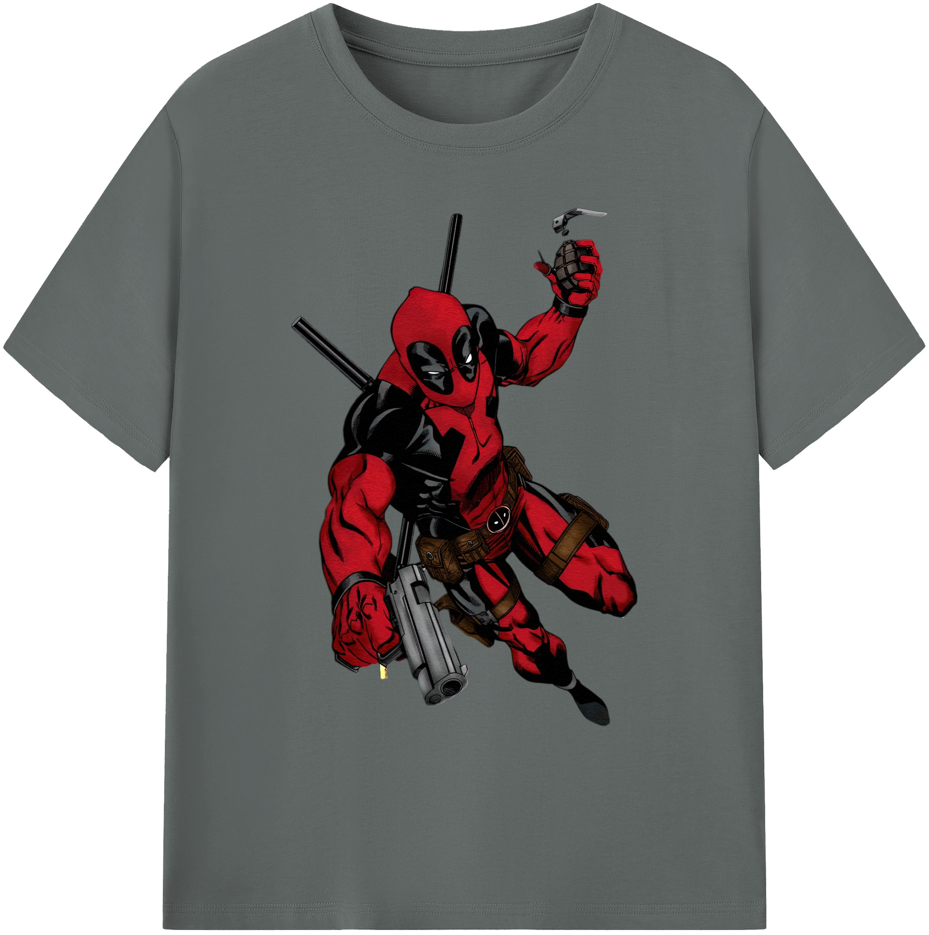 （画像用） Deadpool デッドプール 綿100％ メンズ半袖Tシャツ｜肌触りやわらか＆通気性